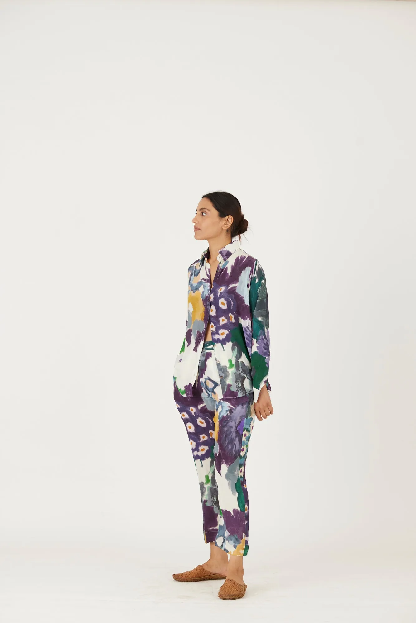 New Season Fall 24/Summer 25-Coord Set-Crepe-Mara Multi Color-YAMLS16-Fashion Edit Yam