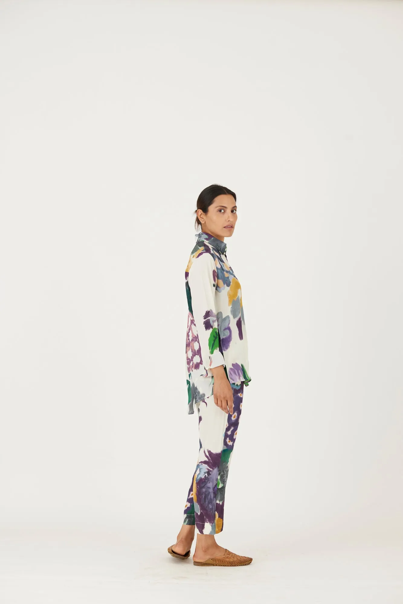 New Season Fall 24/Summer 25-Coord Set-Crepe-Mara Multi Color-YAMLS16-Fashion Edit Yam