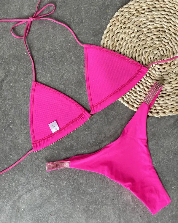New Sequin Halter Mini Bikini Sets