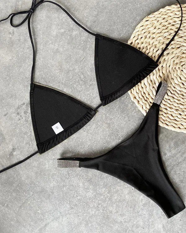 New Sequin Halter Mini Bikini Sets