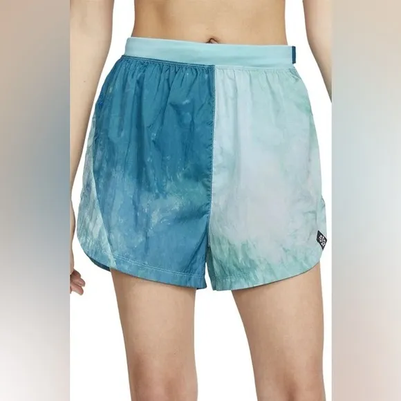 Nike Women's Dri-FIT Repel Mid-Rise 3&quot; Trail Running Shorts, Baltic Blue NWOT