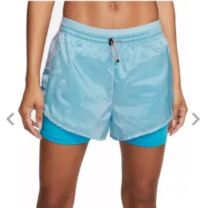 Nike women's Icon Clash Tempo Luxe Mid-rise running shorts.