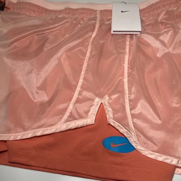 Nike women's Icon Clash Tempo Luxe Mid-rise running shorts.