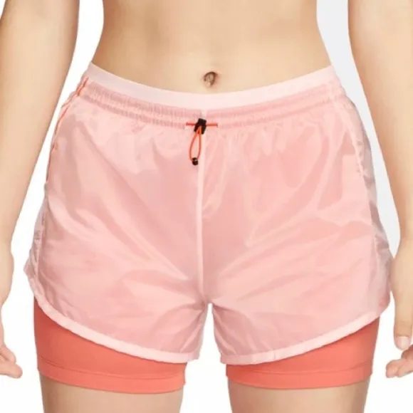 Nike women's Icon Clash Tempo Luxe Mid-rise running shorts.