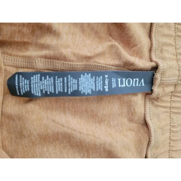 NWT VUORI Halo Performance Short Women's POCKET ATHLEISURE GYM Flax Heathers XL