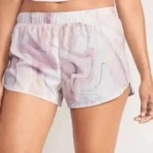 Old Navy Mid-Rise StretchTech Run Shorts Womens Size M Pastel Workout Dolphin