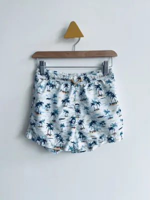 Palm Tree Swim Shorts // 8-9Y