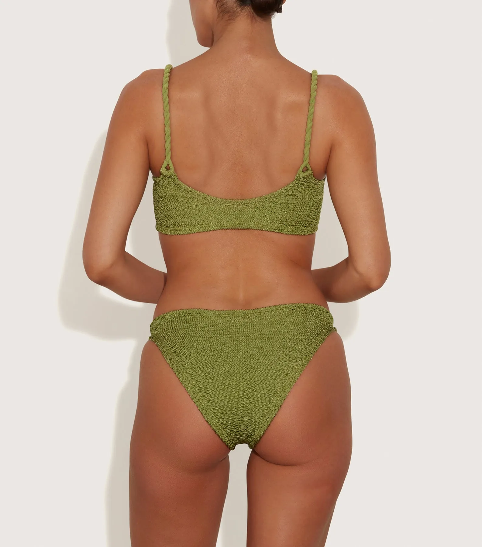 Phoebe Bikini - Metallic Moss