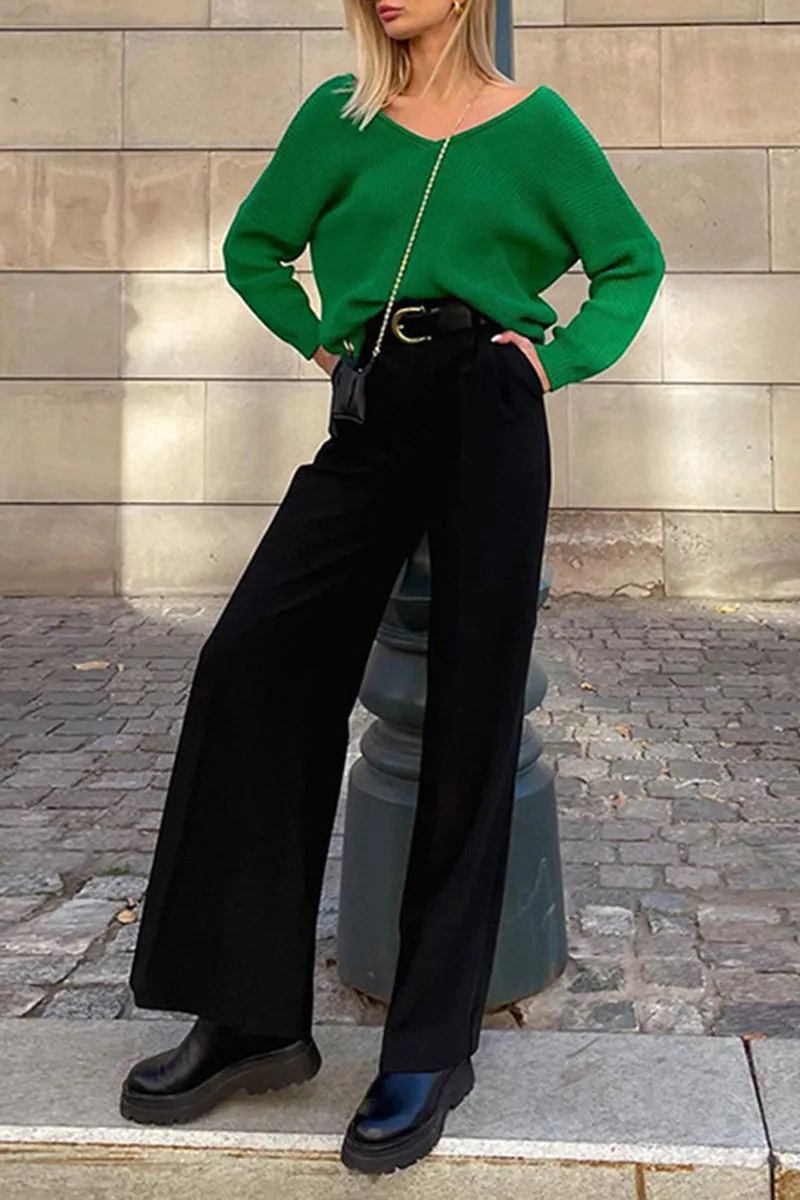 PJ0296 Wide Leg Slack Pants