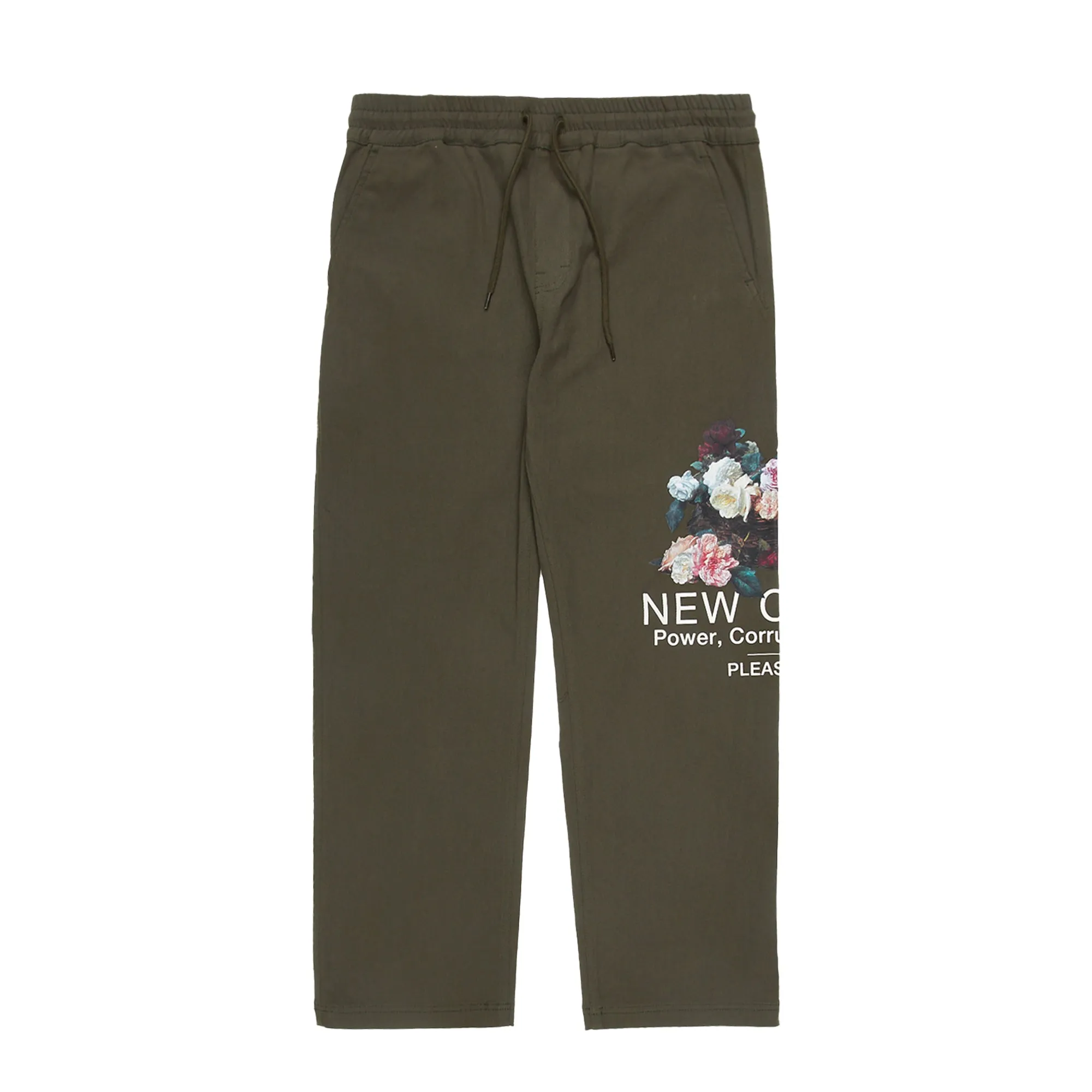 Pleasures Mens Power Beach Pants 'Olive'