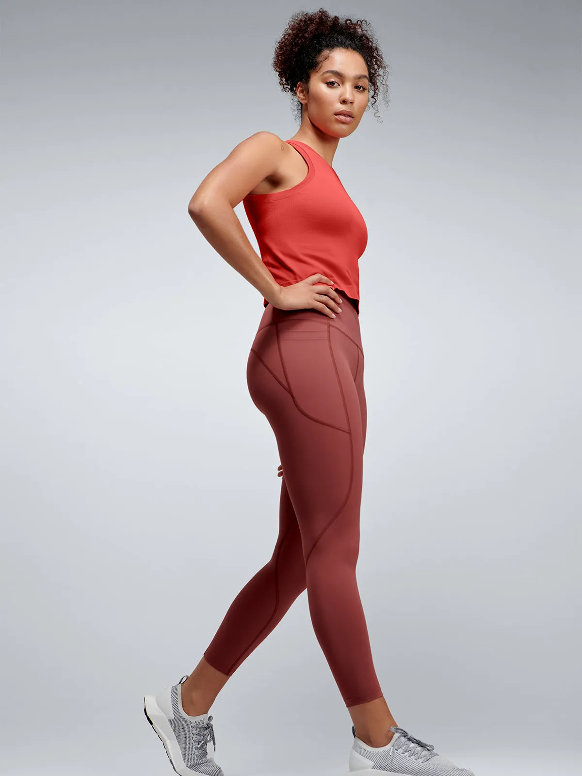 POWER CROP Tank Coral
