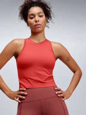 POWER CROP Tank Coral