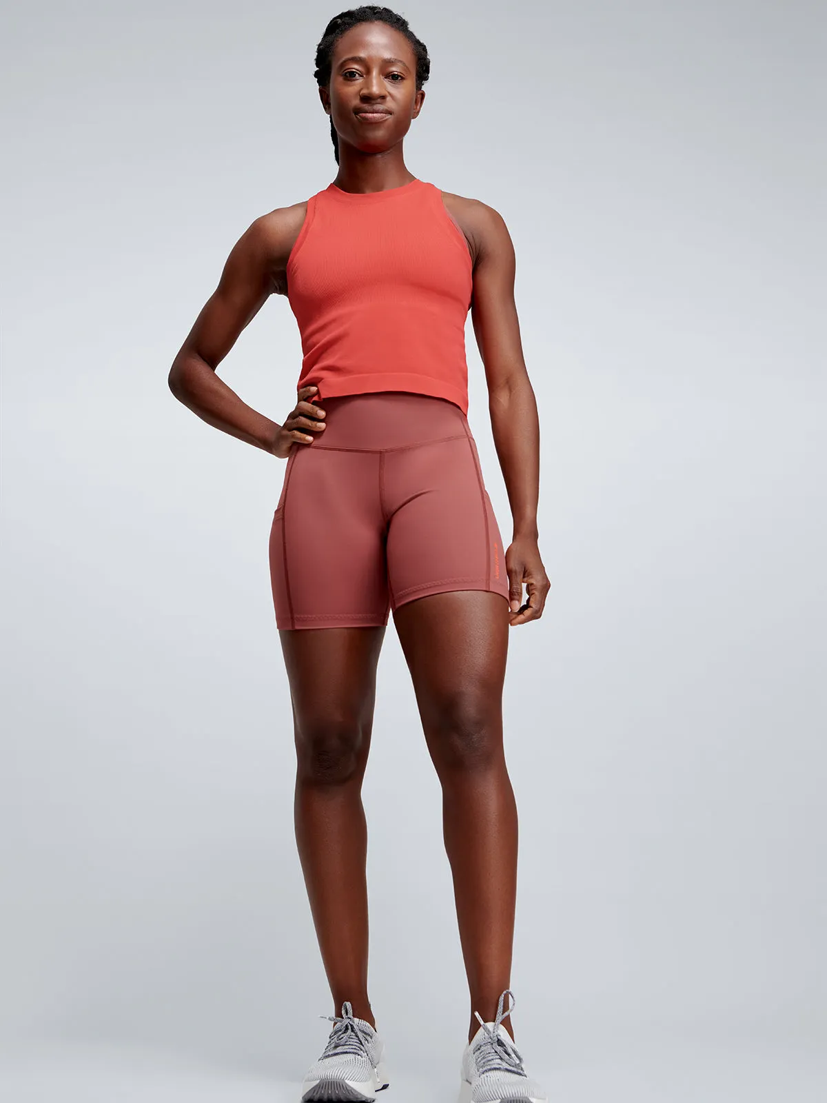 POWER CROP Tank Coral