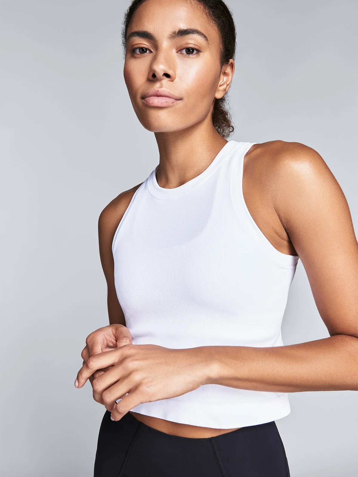 POWER CROP Tank White