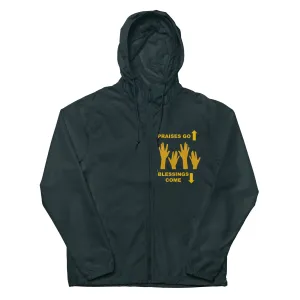 Praises Up Unisex lightweight zip up windbreaker