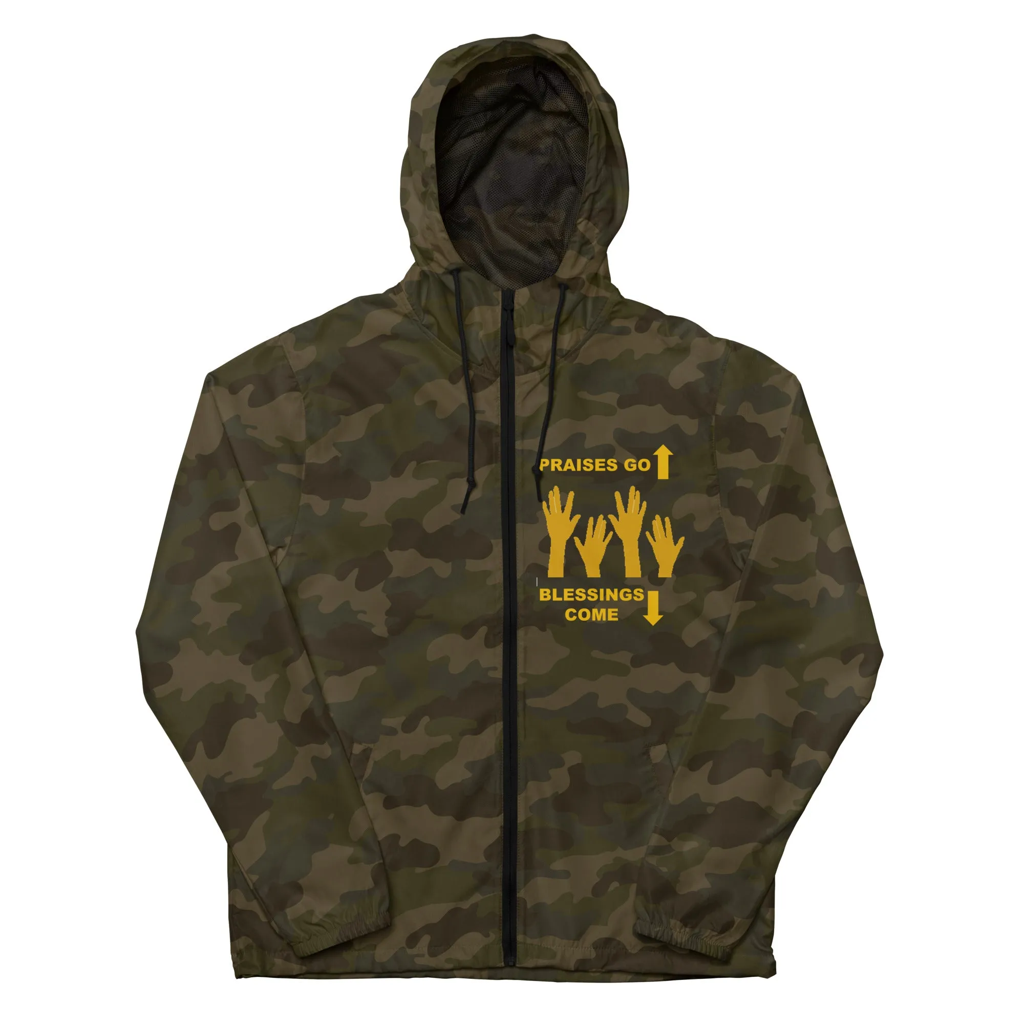 Praises Up Unisex lightweight zip up windbreaker