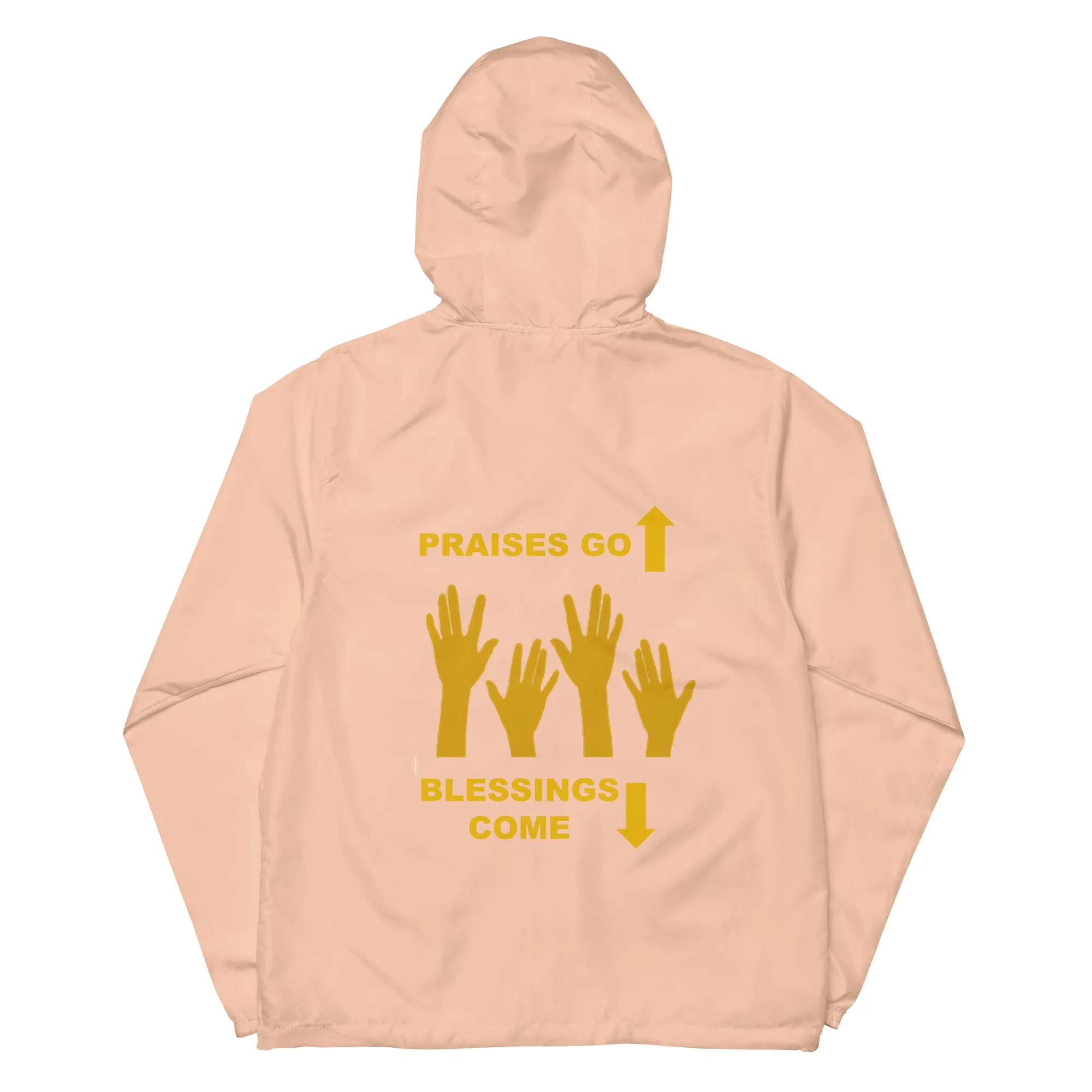 Praises Up Unisex lightweight zip up windbreaker