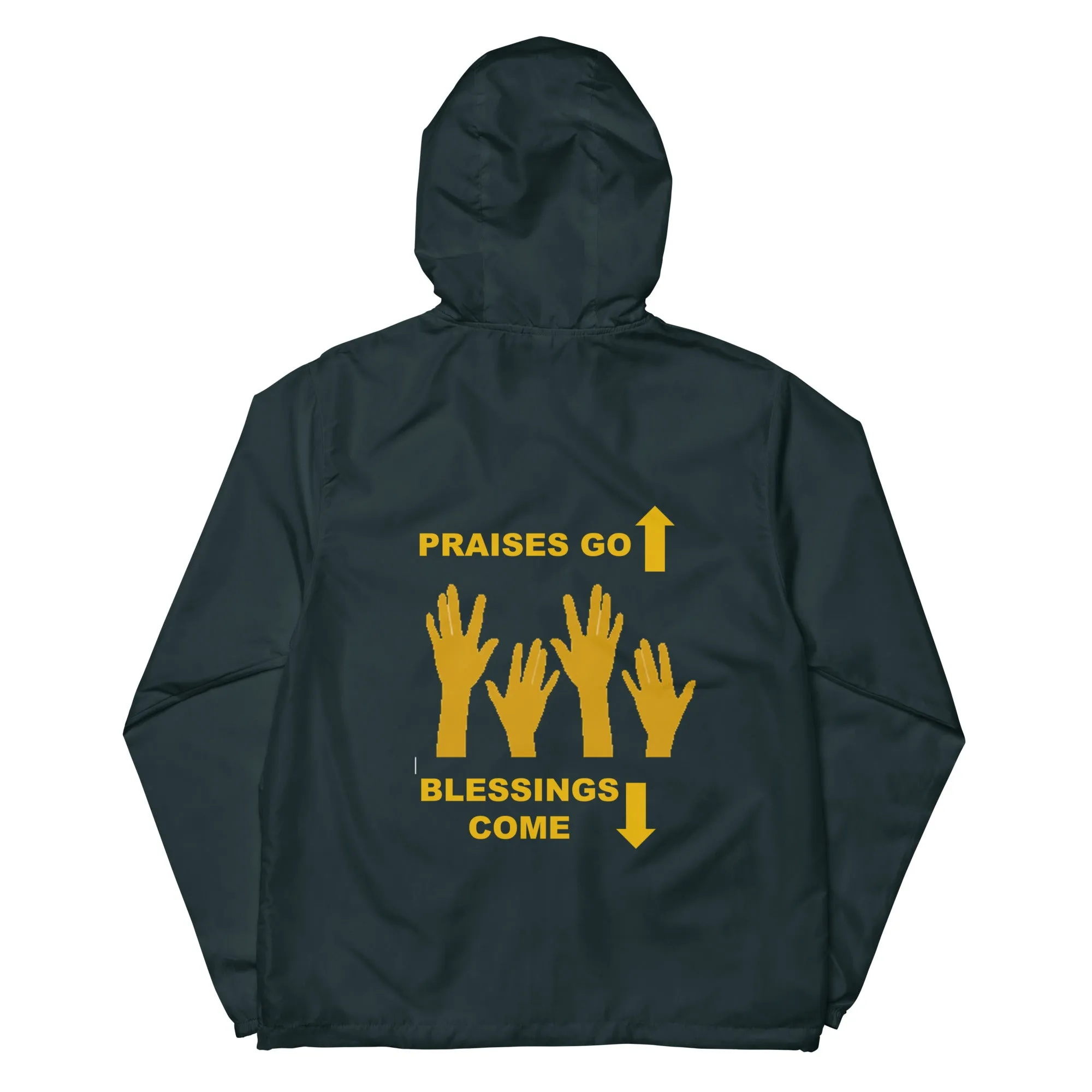 Praises Up Unisex lightweight zip up windbreaker