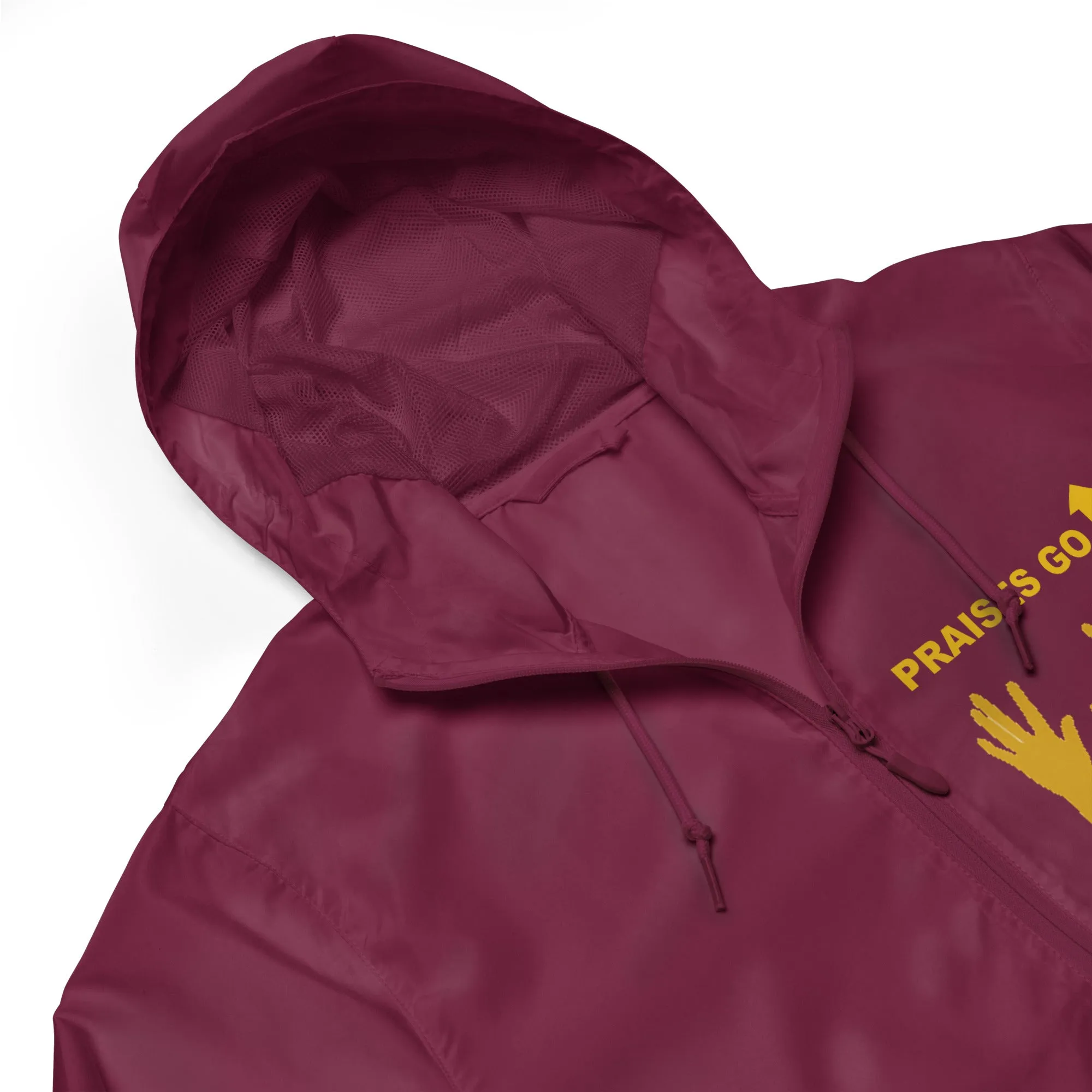 Praises Up Unisex lightweight zip up windbreaker