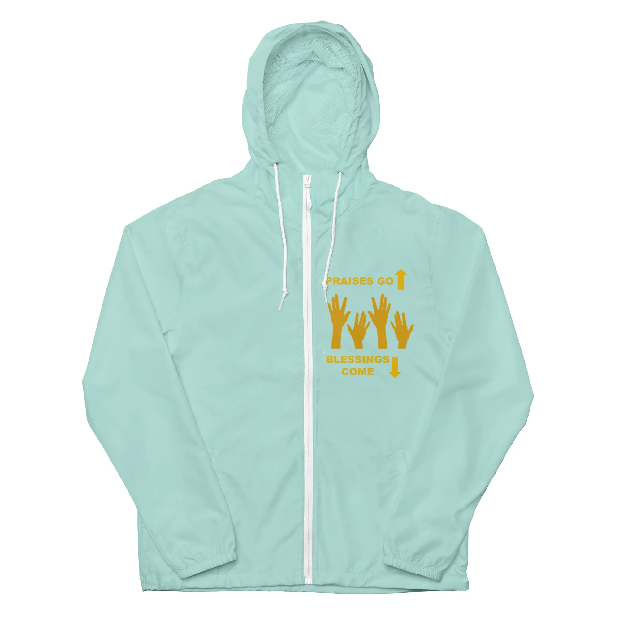 Praises Up Unisex lightweight zip up windbreaker