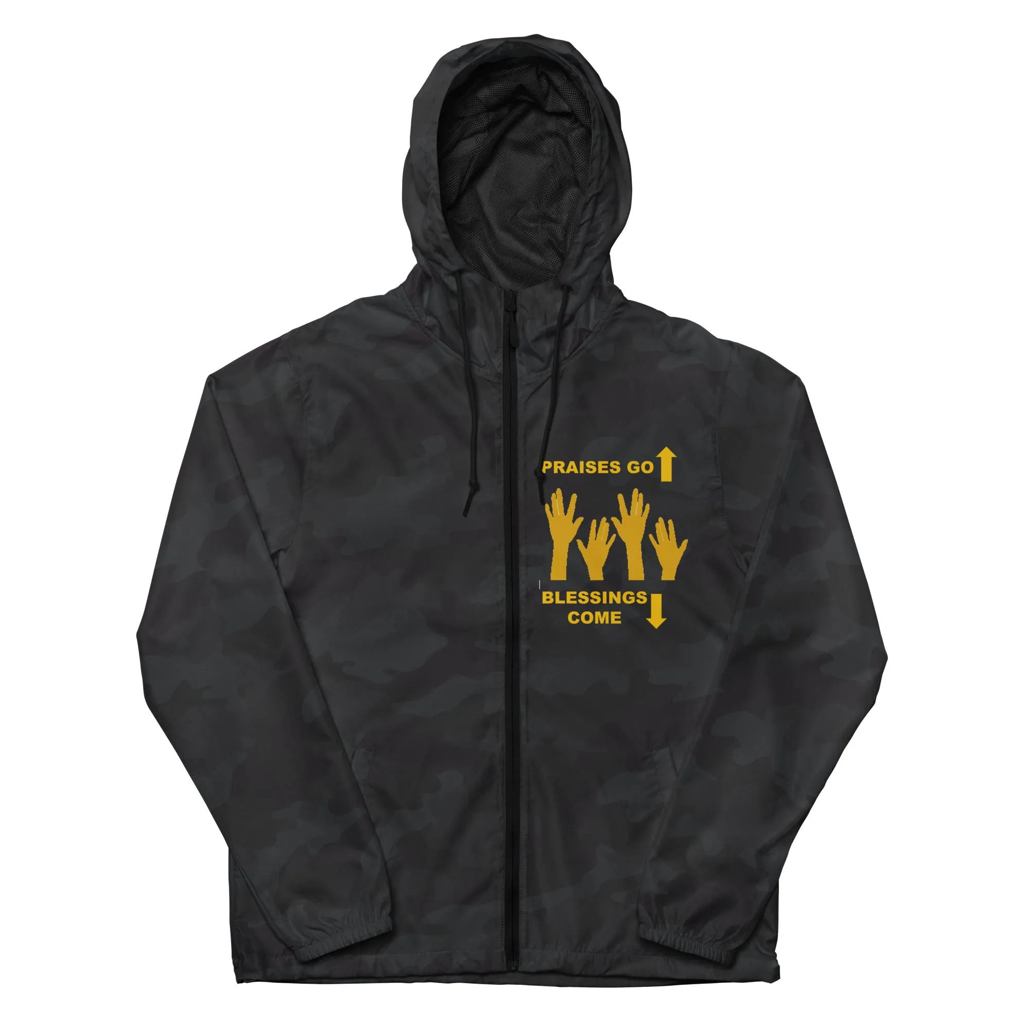 Praises Up Unisex lightweight zip up windbreaker
