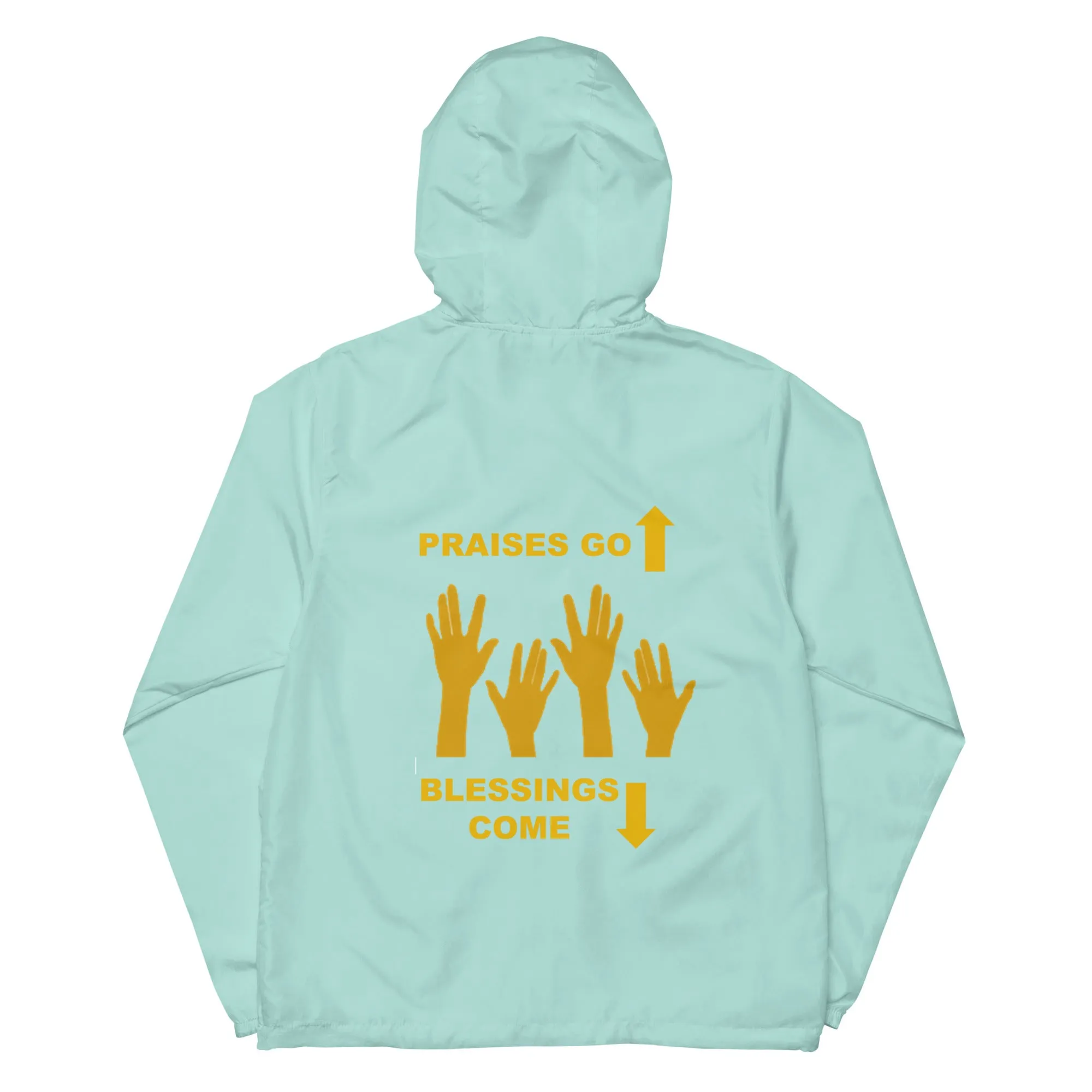 Praises Up Unisex lightweight zip up windbreaker
