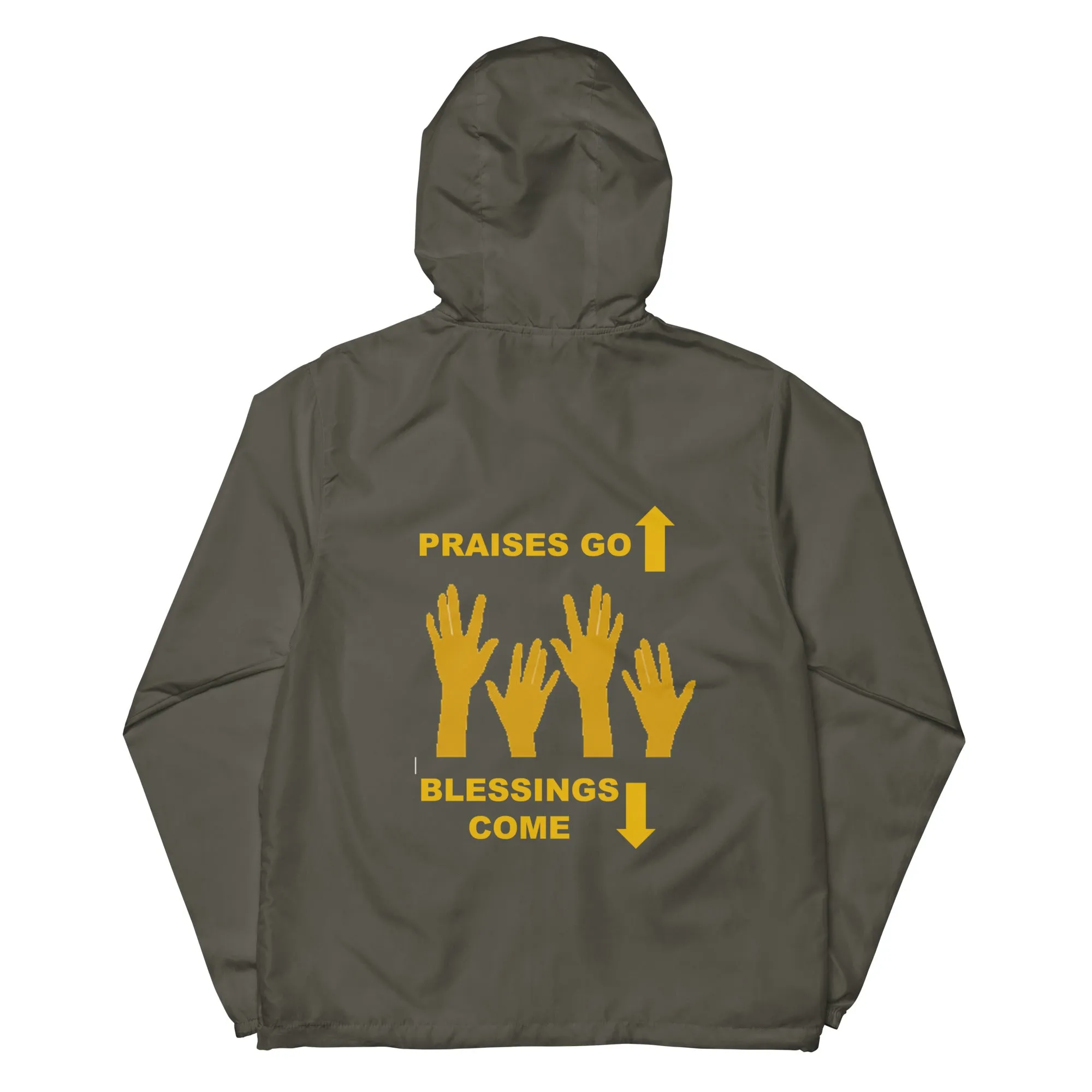 Praises Up Unisex lightweight zip up windbreaker