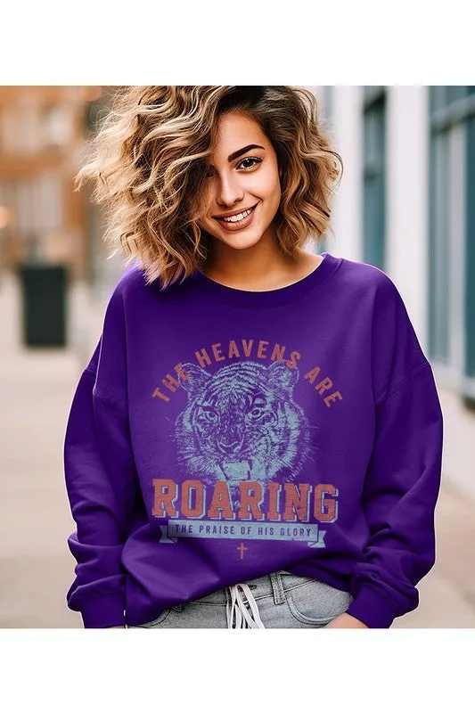 PREORDER The Heavens Are Roaring Graphic Fleece Sweatshirt