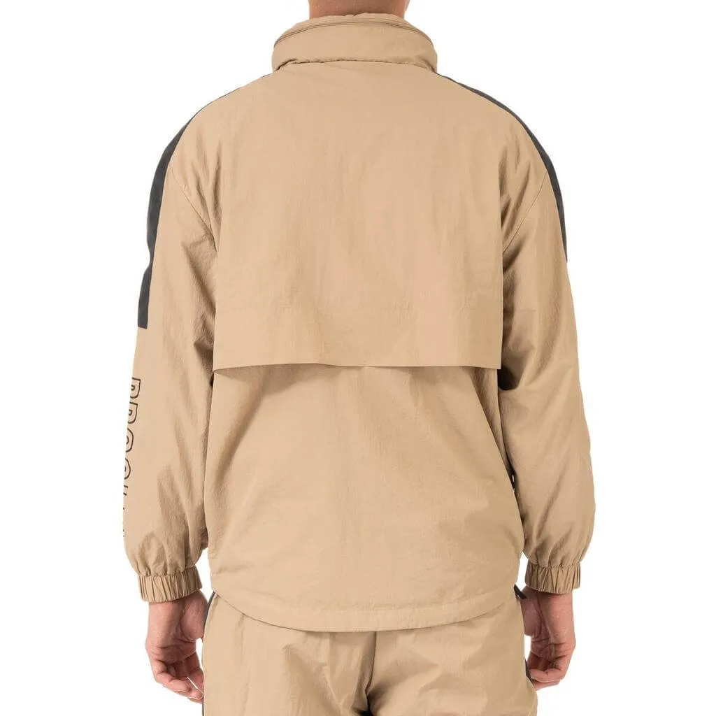 Pro Club Full Court Windbreaker Jacket - Khaki