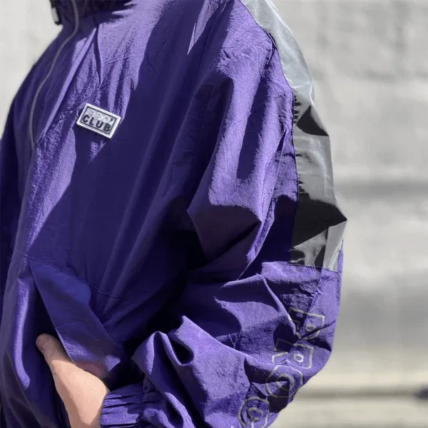 Pro Club Full Court Windbreaker Jacket - Purple