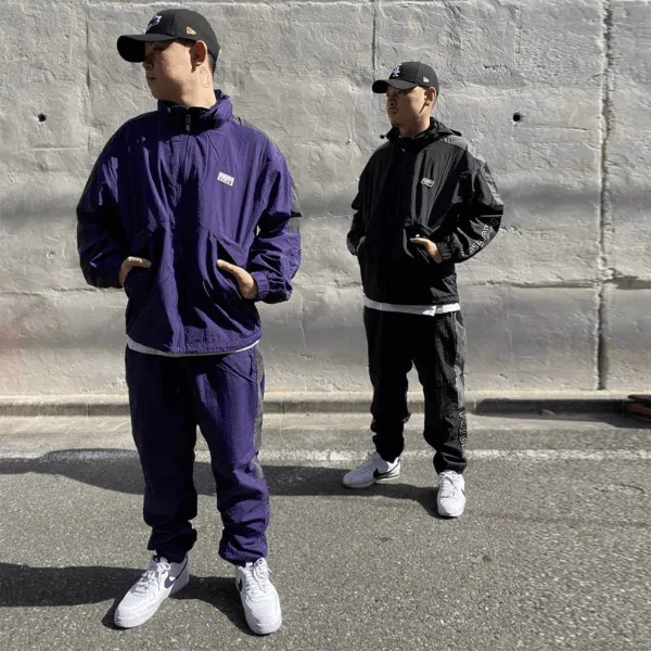 Pro Club Full Court Windbreaker Jacket - Purple
