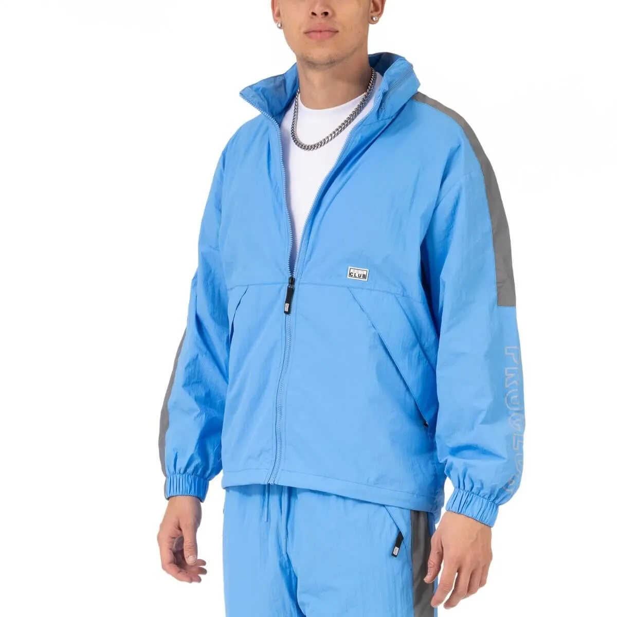Pro Club Full Court Windbreaker Jacket - Sky blue