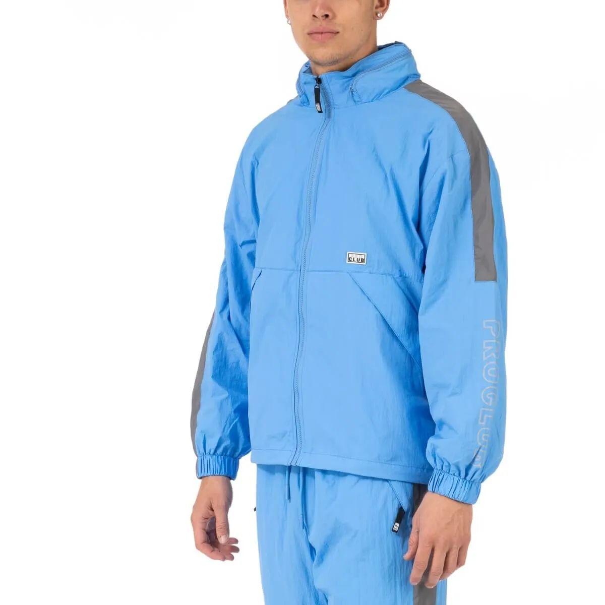 Pro Club Full Court Windbreaker Jacket - Sky blue