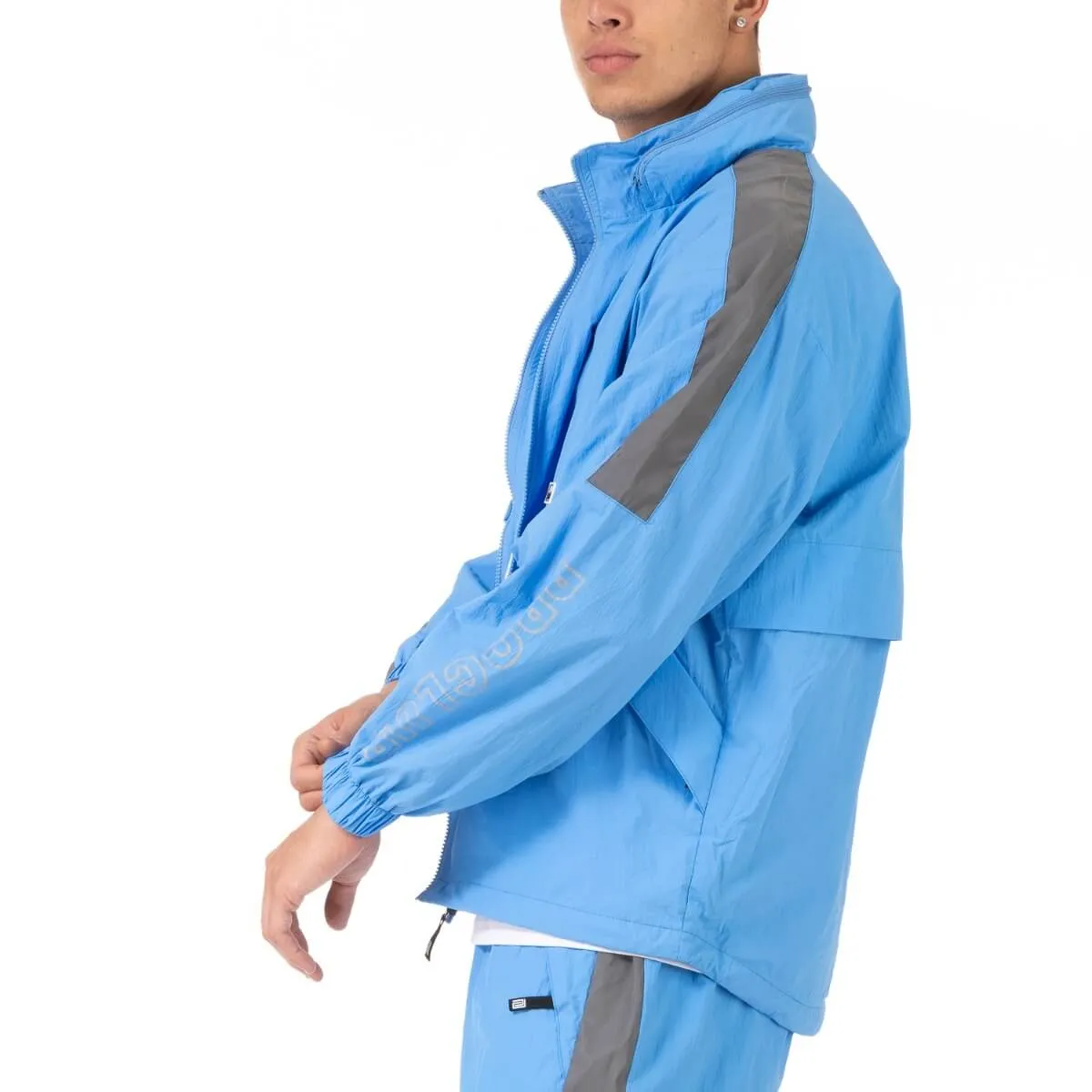 Pro Club Full Court Windbreaker Jacket - Sky blue