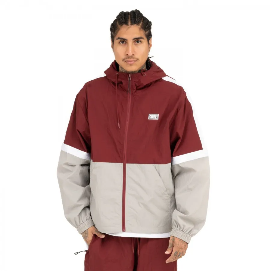Pro Club Symmetry Track Jacket - Burgundy Red