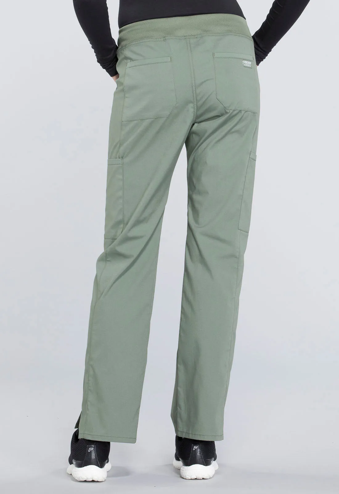 Professionals WW170 Mid Rise Straight Leg Pull-on Cargo Pants Olive