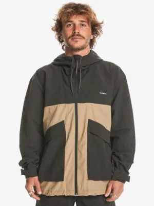 Quiksilver High Horizon Hooded Windbreaker Jacket TARMAC