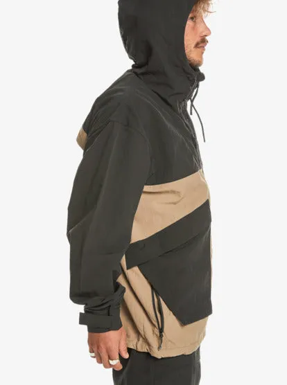 Quiksilver High Horizon Hooded Windbreaker Jacket TARMAC