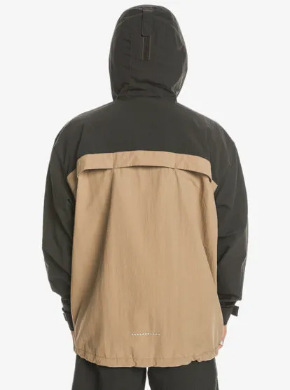 Quiksilver High Horizon Hooded Windbreaker Jacket TARMAC