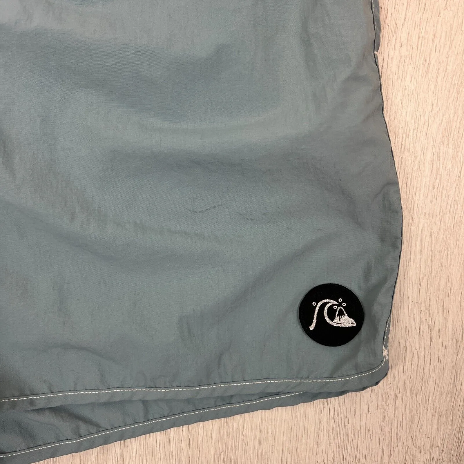 Quiksilver Mens Blue-Grey Swim Shorts Boardies Size Large
