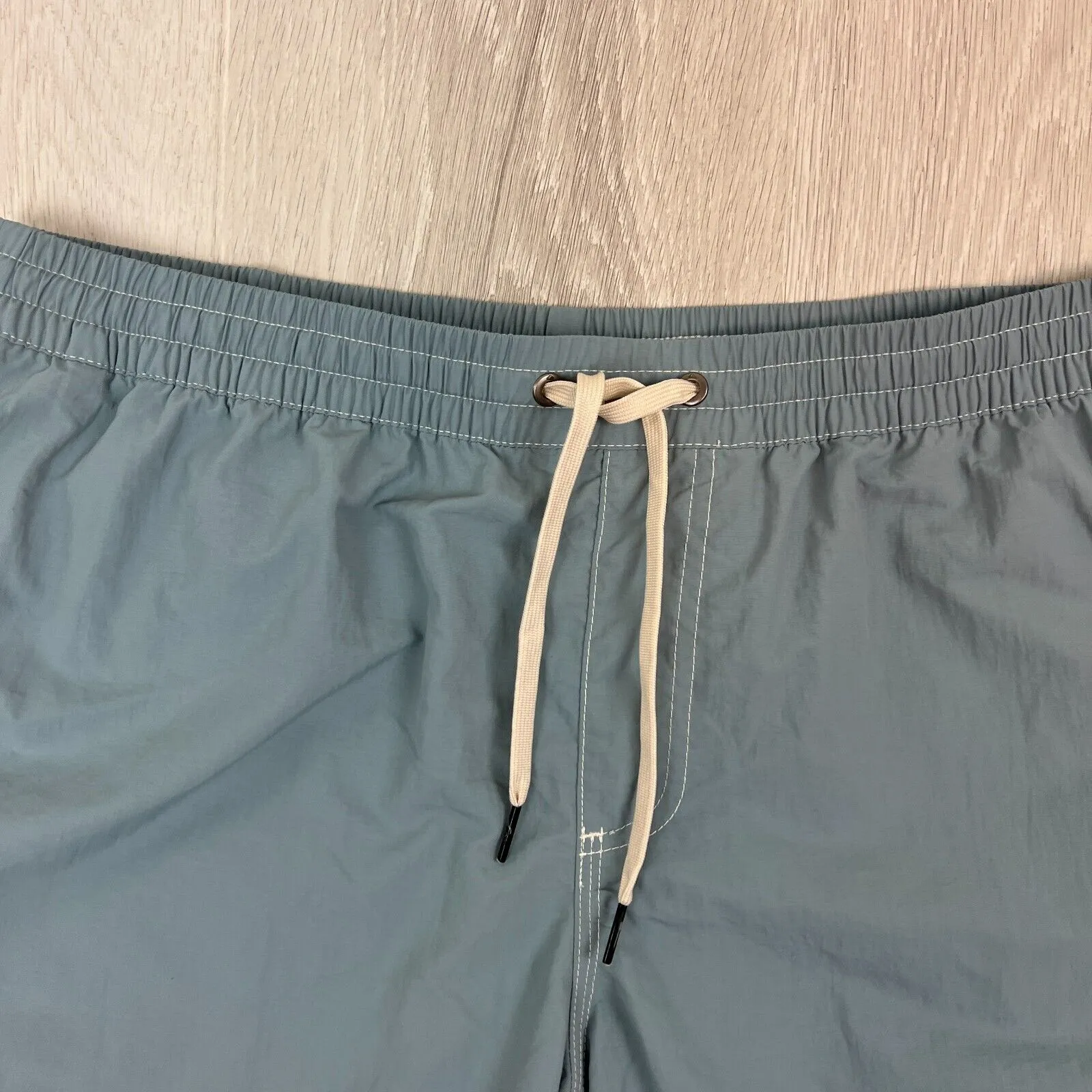 Quiksilver Mens Blue-Grey Swim Shorts Boardies Size Large