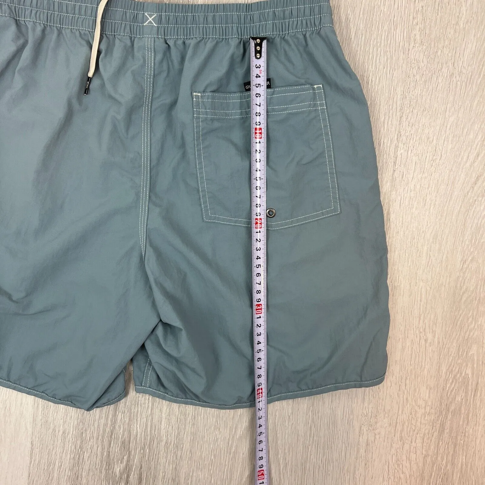 Quiksilver Mens Blue-Grey Swim Shorts Boardies Size Large