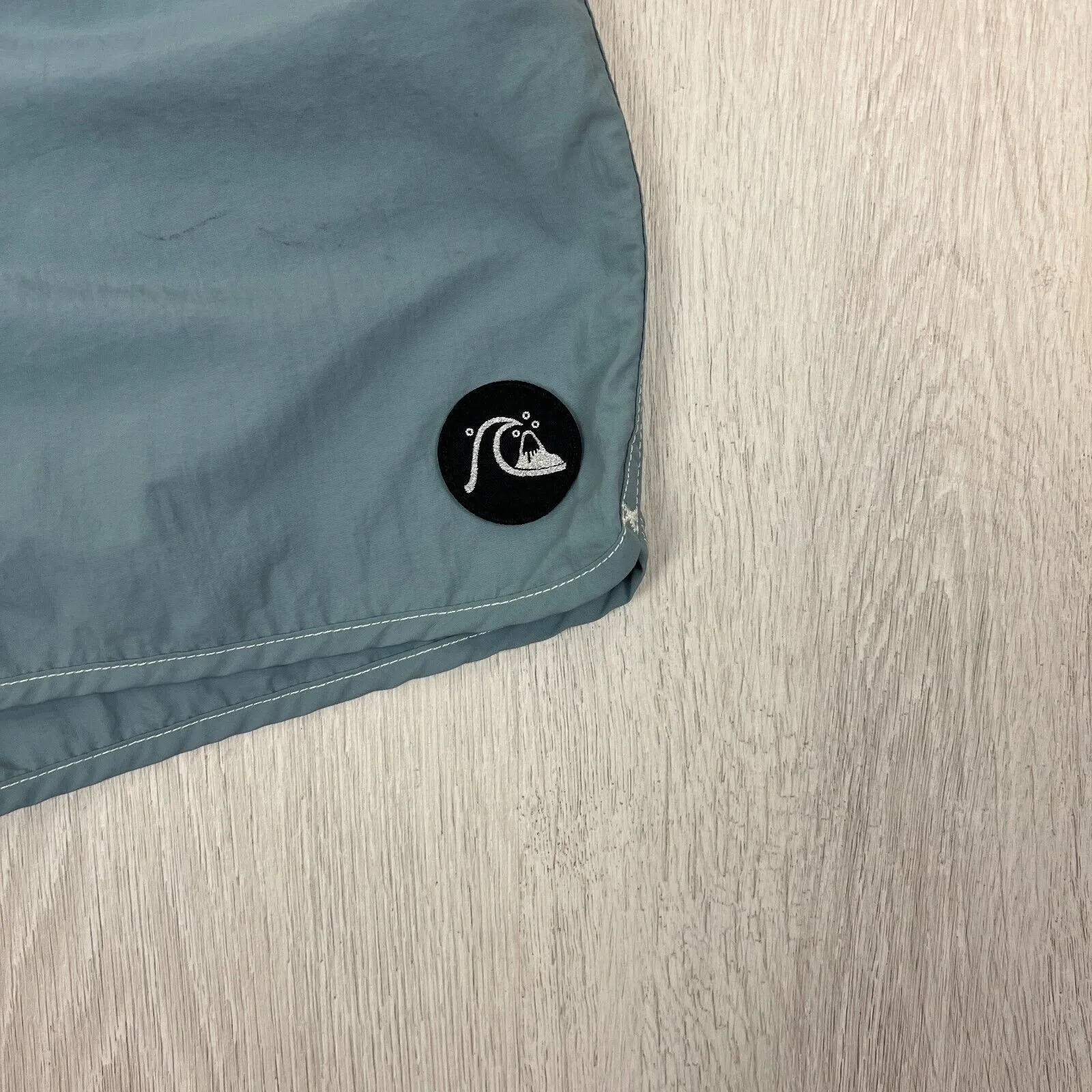 Quiksilver Mens Blue-Grey Swim Shorts Boardies Size Large