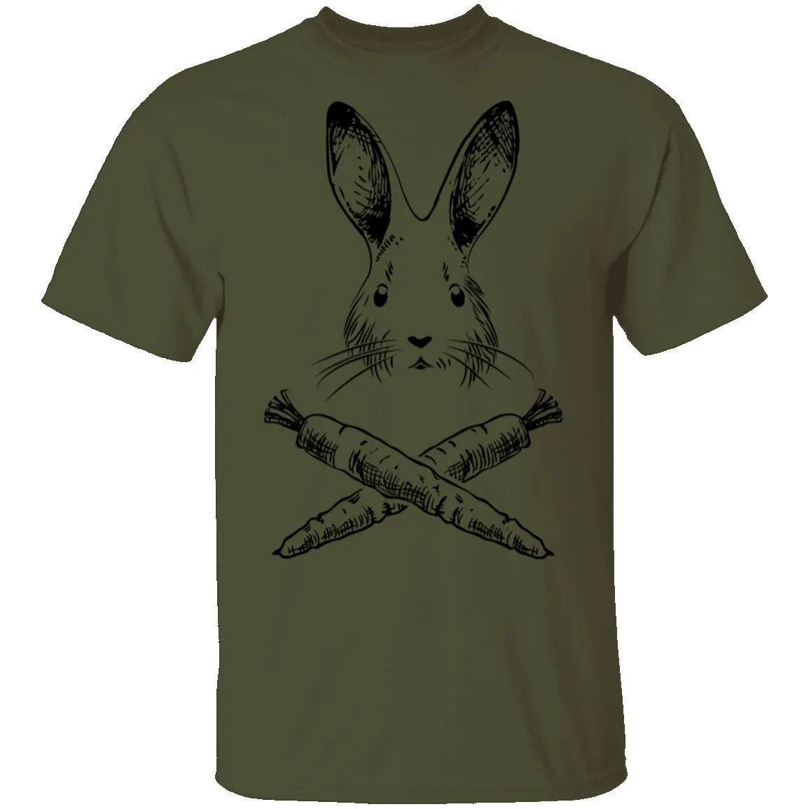 Rabbit And Crossed Carrots T-Shirt