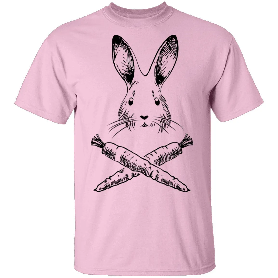 Rabbit And Crossed Carrots T-Shirt