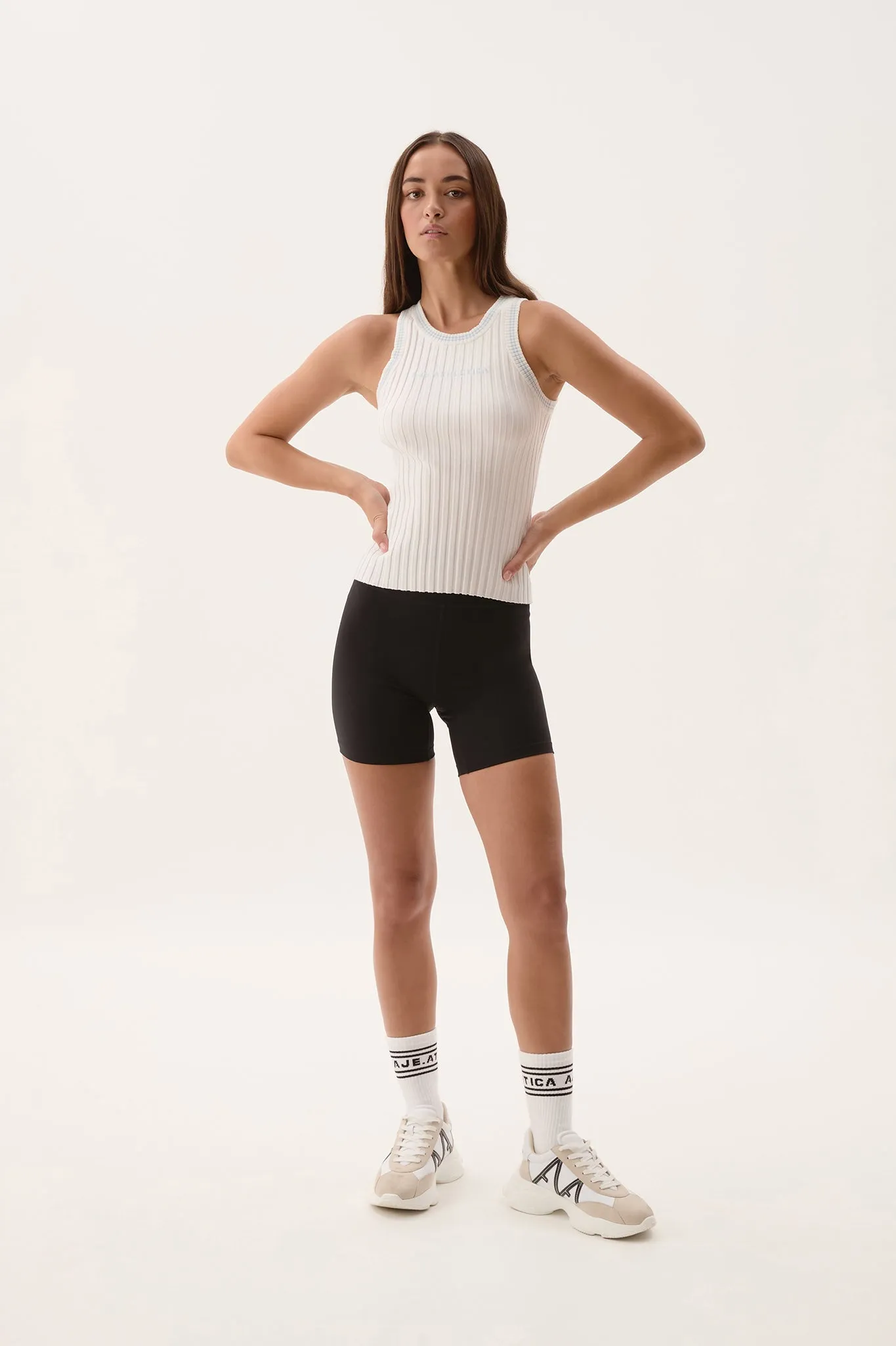 Racer Logo Ribbed Tank 117