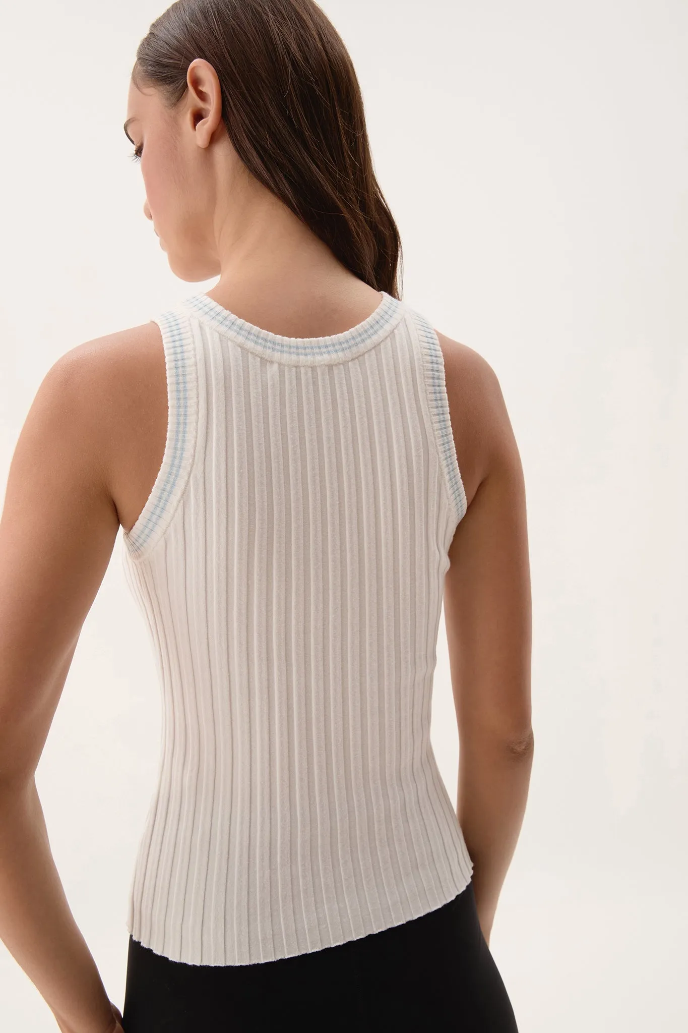 Racer Logo Ribbed Tank 117