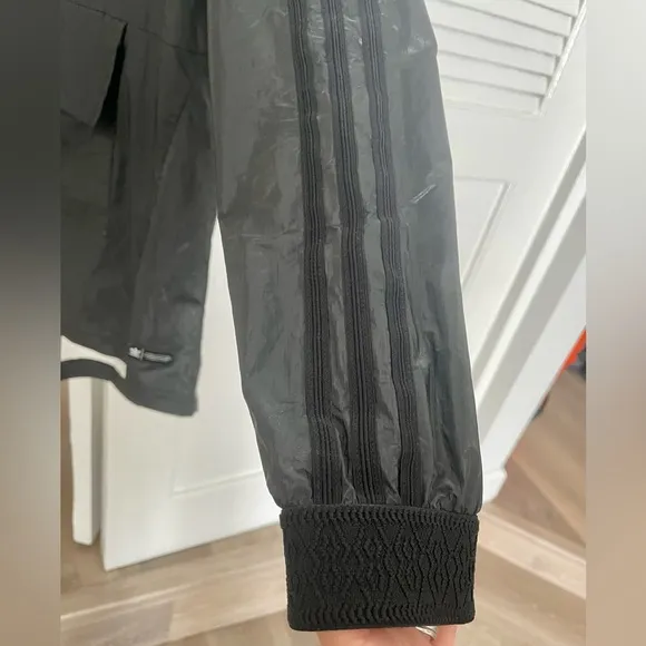 Rare Adidas Originals High Shine Hooded Waterproof Jackets Women’s Size S