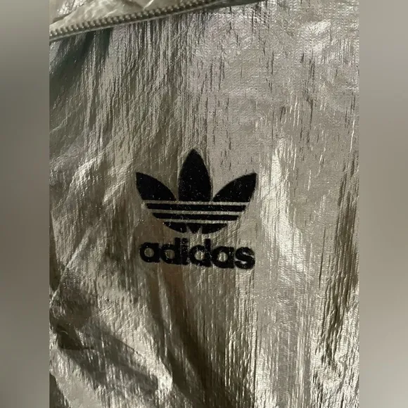 Rare Adidas Originals High Shine Hooded Waterproof Jackets Women’s Size S