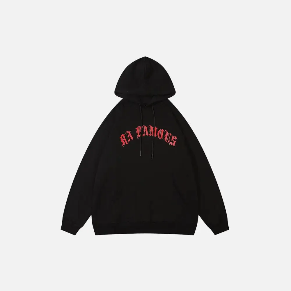 Red Moon Hoodie from Y2K Streetwear for Comfort and Durability